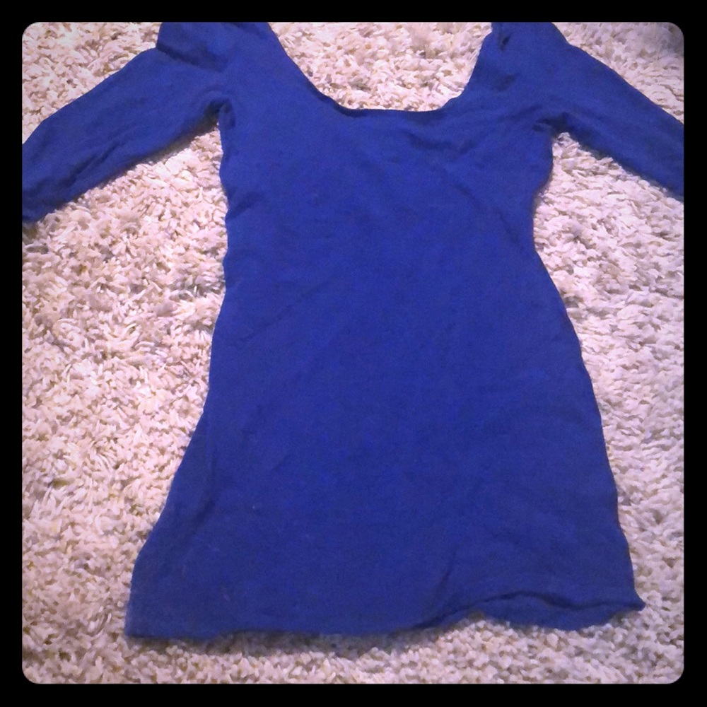 Cute 3/4 sleeve mini dress